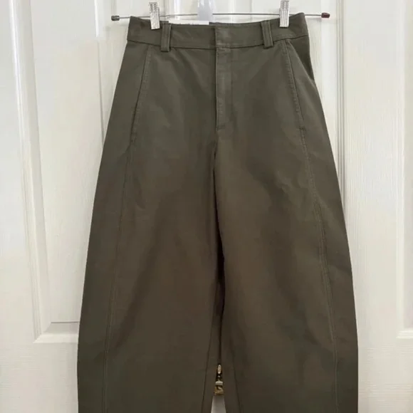 NWT Uniqlo Olive Jersey Barrel Pants size S (Japan) - Picture 1 of 6